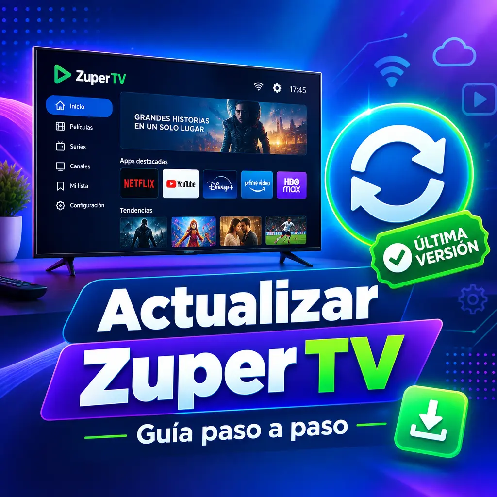 Cómo actualizar Zuper TV a la última versión